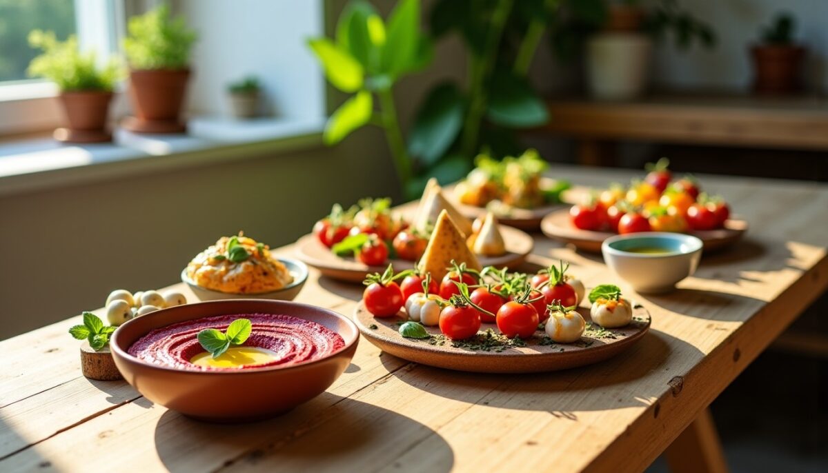 Recettes végétariennes et véganes savoureuses pour un apéro dînatoire réussi